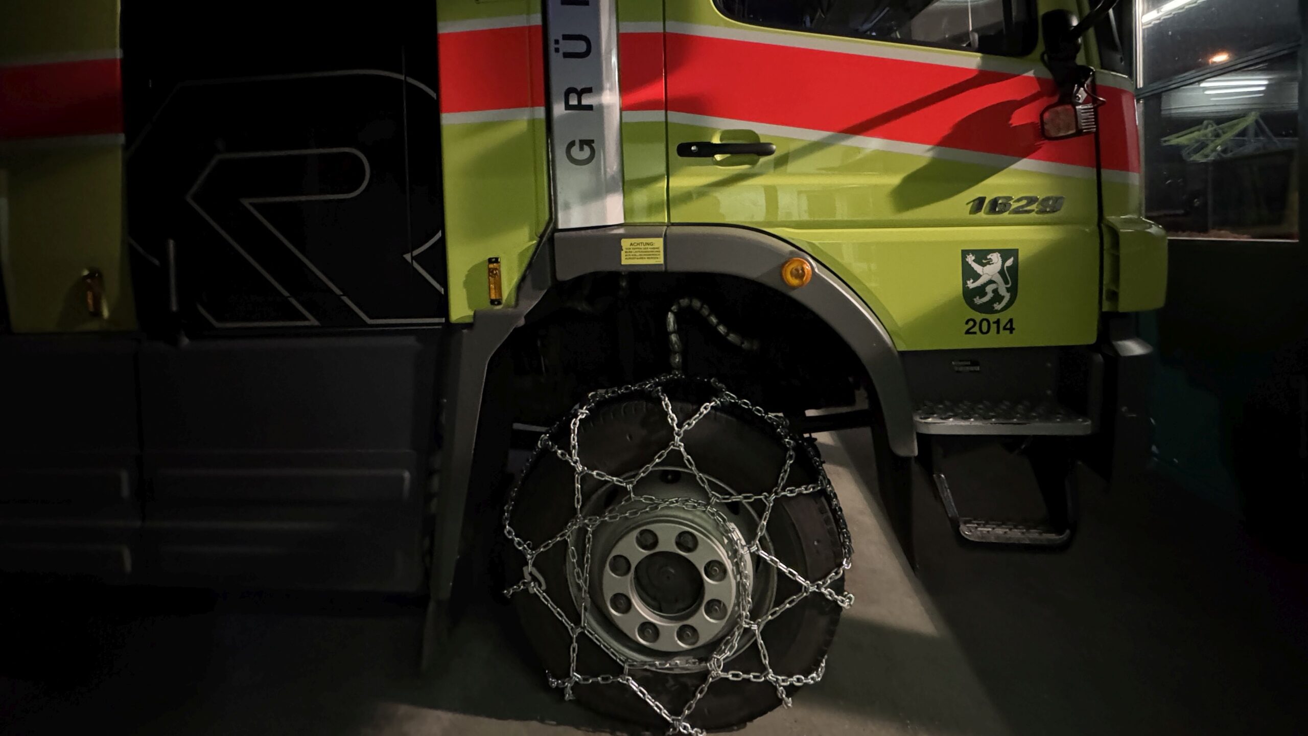 Einsatz: Schneekettenmontage